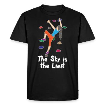 Cadeau d'escalade escalade escalade escalade gym - T-shirt Premium bio Homme - noir - Devant - Nico (187cm)