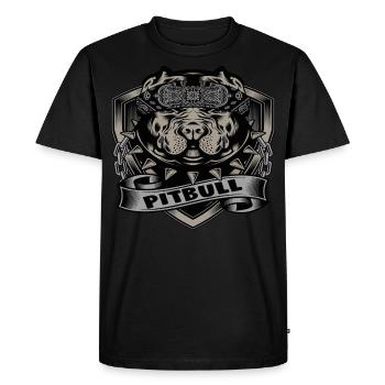 Pitbull - T-shirt Premium bio Homme - noir - Devant - Nico (187cm)