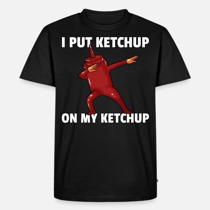 Dabbing Ketchup Tomate Dab Soße - Männer Premium Bio T-Shirt - Schwarz