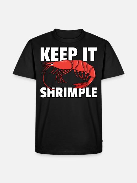 Shrimp Shrimp Crab Fish Funny - Men's Premium Organic T-Shirt - black