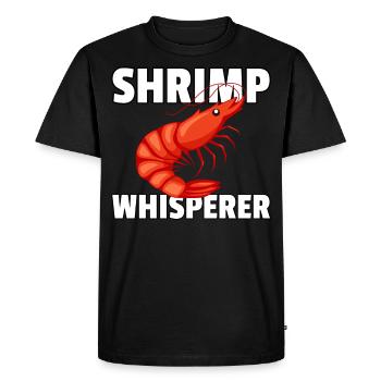 Crevette Crevette Crabe Poisson Vintage Rétro - T-shirt Premium bio Homme - noir - Devant - Nico (187cm)