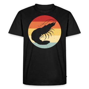 Crevette Crevette Crabe Poisson Drôle - T-shirt Premium bio Homme - noir - Devant - Nico (187cm)