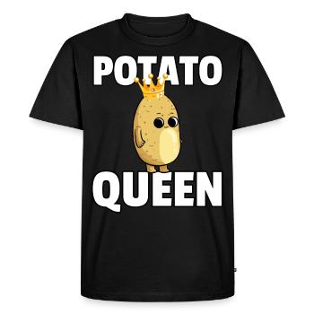Pommes de terre pommes de terre poire de terre Erpfi Frites - T-shirt Premium bio Homme - noir - Devant - Nico (187cm)