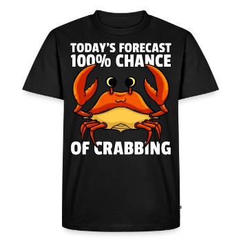 Cancer Crab Crab Crabfish disant - T-shirt Premium bio Homme - noir - Devant - Nico (187cm)