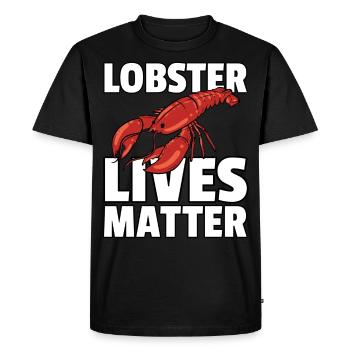 Homard homard écrevisse cancer crabe - T-shirt Premium bio Homme - noir - Devant - Nico (187cm)