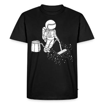 Astronaut Astronaut Space Galaxy - Men's Premium Organic T-Shirt - black - Front - Nico (187cm)