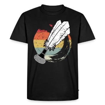 Indiaca Volleyball Retro Trend Sport Amérique du Sud - T-shirt Premium bio Homme - noir - Devant - Nico (187cm)