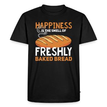 Bread Baker Baking Sandwich Toast White Bread - Men's Premium Organic T-Shirt - black - Front - Nico (187cm)
