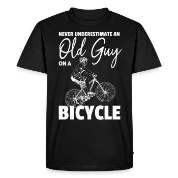 Cyclisme Vélo Vélo VTT VTT - T-shirt Premium bio Homme - noir - Devant - Nico (187cm)