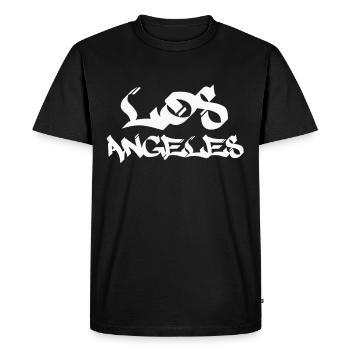 Los Angeles - T-shirt Premium bio Homme - noir - Devant - Nico (187cm)