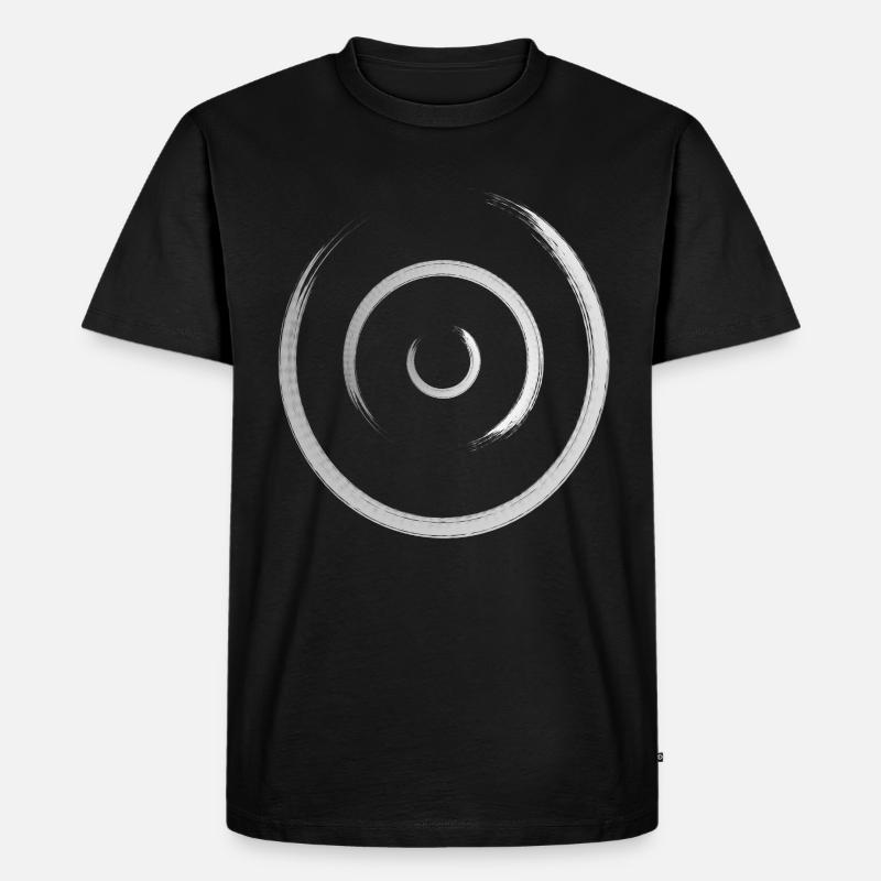 Kreise - Männer Premium Bio T-Shirt - Schwarz