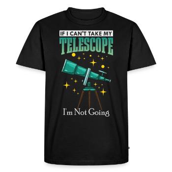 Astronomy Astronomy Astronomy Telescope Space - Men's Premium Organic T-Shirt - black - Front - Nico (187cm)