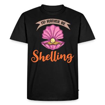 Clams Collect clam oysters - Men's Premium Organic T-Shirt - black - Front - Nico (187cm)