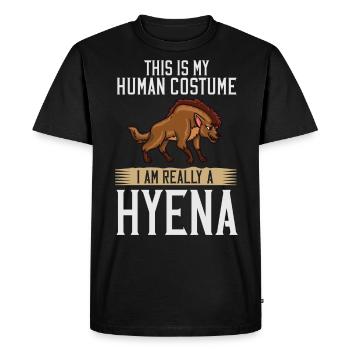 Hyena asia africa hyenas hyena hyena spotted hyena - Men's Premium Organic T-Shirt - black - Front - Nico (187cm)