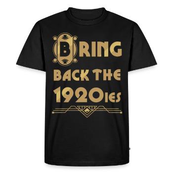Ramenez les années 20. - T-shirt Premium bio Homme - noir - Devant - Nico (187cm)