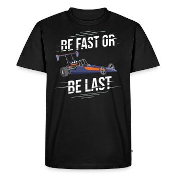 Drag Racing Drag racing Drag racing - T-shirt Premium bio Homme - noir - Devant - Nico (187cm)