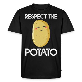 Potato Potatoes Potatoes Potatoes Pots Sweet Potato - Men's Premium Organic T-Shirt - black - Front - Nico (187cm)