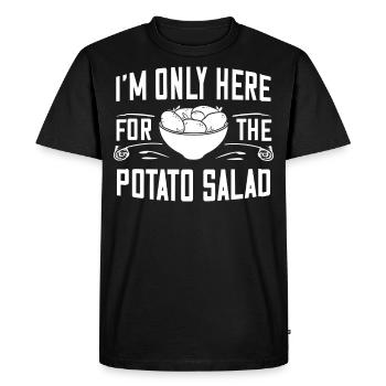 Salade de pommes de terre Salade de pommes de terre Salade de pommes de terre Mayo - T-shirt Premium bio Homme - noir - Devant - Nico (187cm)