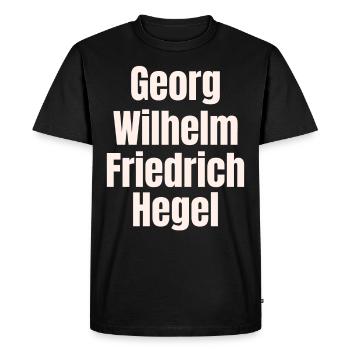 Police Georg Friedrich Wilhelm Hegel - T-shirt Premium bio Homme - noir - Devant - Nico (187cm)