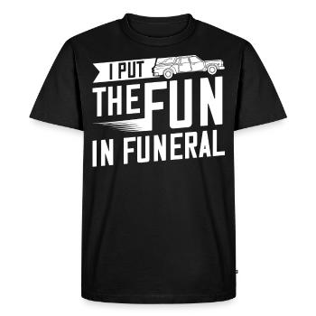 Morgue funeral - Men's Premium Organic T-Shirt - black - Front - Nico (187cm)