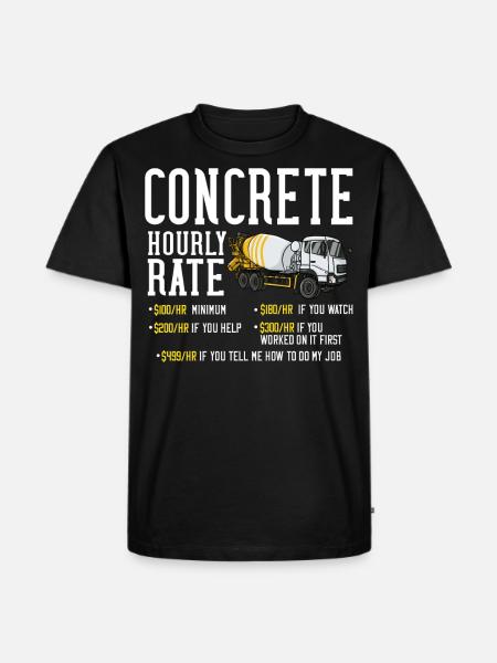 Construcción de concreto mezclador de mezcladores de conducción - Camiseta prémium ecológica para hombre - negro