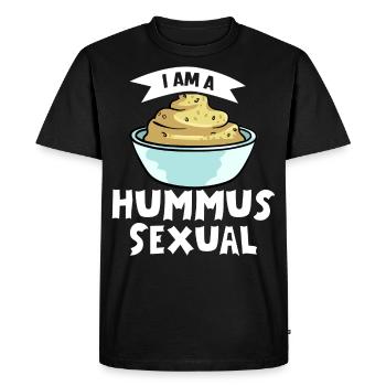 Pois chiches de houmous Recettes Haricot noir - T-shirt Premium bio Homme - noir - Devant - Nico (187cm)