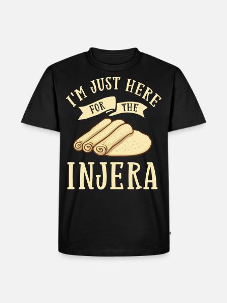 Injera Bread Flatbread Recipe Ethiopia Eritrea - Men's Premium Organic T-Shirt - black
