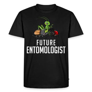 Insect Entomologie Entomologiste Drôle Douceur - T-shirt Premium bio Homme - noir - Devant - Nico (187cm)