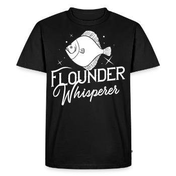 Poissons poissons pêche - T-shirt Premium bio Homme - noir - Devant - Nico (187cm)