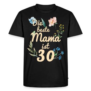The best mom is 30 years old gift 1991 - Men's Premium Organic T-Shirt - black - Front - Nico (187cm)