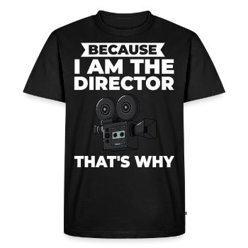 Réalisateurs Cinéastes Film Caméra Film - T-shirt Premium bio Homme - noir - Devant - Nico (187cm)