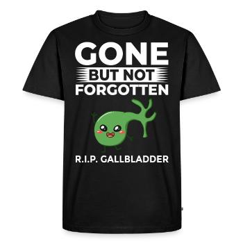 Gallbladder Gallbladder Removal Surgery - Men's Premium Organic T-Shirt - black - Front - Nico (187cm)