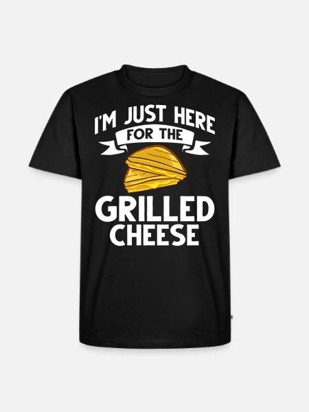 Tostadora de sándwiches de tostadas de queso a la parrilla - Camiseta prémium ecológica para hombre - negro