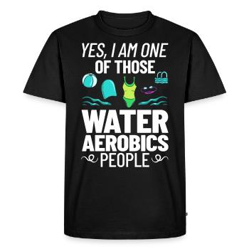 AquaGym Aquafitness Aqua Training Aqua - T-shirt Premium bio Homme - noir - Devant - Nico (187cm)