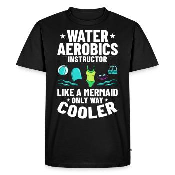 AquaGym Aquafitness Aqua Training Aqua - T-shirt Premium bio Homme - noir - Devant - Nico (187cm)