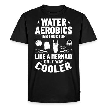 AquaGym Aquafitness Aqua Training Aqua - T-shirt Premium bio Homme - noir - Devant - Nico (187cm)