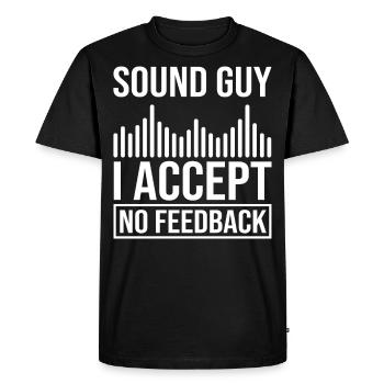 Ingénieur du son Ingénieur du son Ingénierie du son Musique Dj - T-shirt Premium bio Homme - noir - Devant - Nico (187cm)