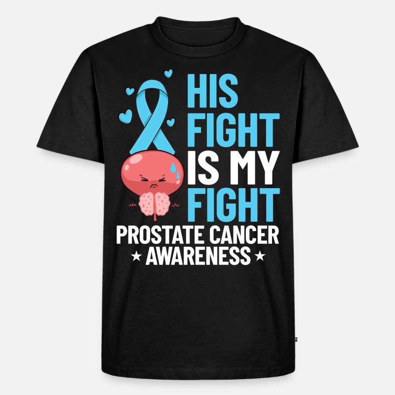 Prostatakrebs Prostata Krebs Chemo - Männer Premium Bio T-Shirt - Schwarz