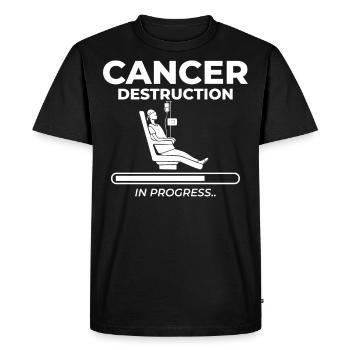 Chimiothérapie, chimiothérapie, traitement du cancer - T-shirt Premium bio Homme - noir - Devant - Nico (187cm)