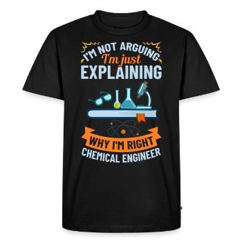 Chemical Engineer Chemical Engineering Science - Men's Premium Organic T-Shirt - black - Front - Nico (187cm)