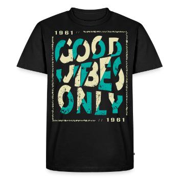 1961 Birthday 1961 Vintage 1961 Gift 1961 - Men's Premium Organic T-Shirt - black - Front - Nico (187cm)