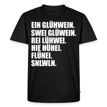 Mulled Christmas drunk - Men's Premium Organic T-Shirt - black - Front - Nico (187cm)