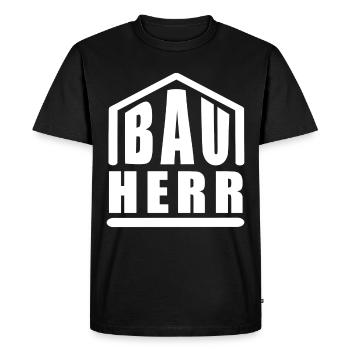 MAÎTRE D’OUVRAGE - T-shirt Premium bio Homme - noir - Devant - Nico (187cm)