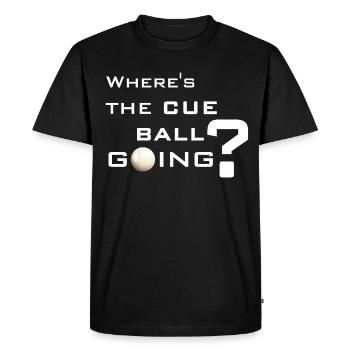 Où est la boule cue va sortilège de billard drôle - T-shirt Premium bio Homme - noir - Devant - Nico (187cm)