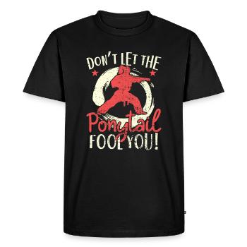 Karaté - T-shirt Premium bio Homme - noir - Devant - Nico (187cm)