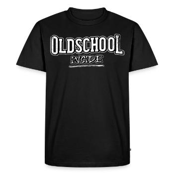 oldschool à l'intérieur de la chemise hiphop - T-shirt Premium bio Homme - noir - Devant - Nico (187cm)