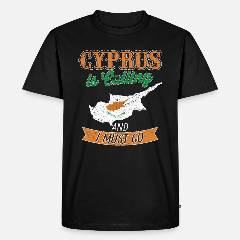 Zypern Geschenkidee - Männer Premium Bio T-Shirt - Schwarz