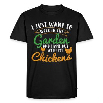 Gardening - Men's Premium Organic T-Shirt - black - Front - Nico (187cm)