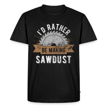 Sciure - T-shirt Premium bio Homme - noir - Devant - Nico (187cm)