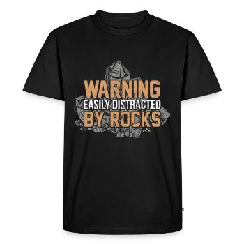 Géologie - T-shirt Premium bio Homme - noir - Devant - Nico (187cm)